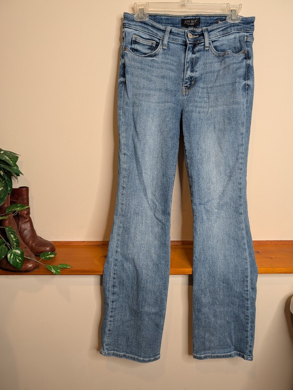 Judy Blue Los Angeles Boot Cut Jeans Medium Wash High Rise Stretch Denim 7/28